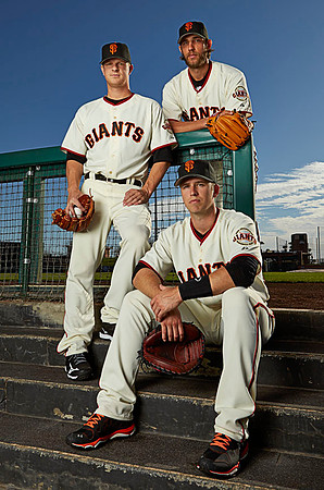 Matt Cain, Buster Posey & Madison Bumgarner